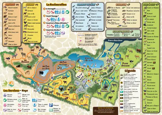 Plan réserve Sigean zoo
