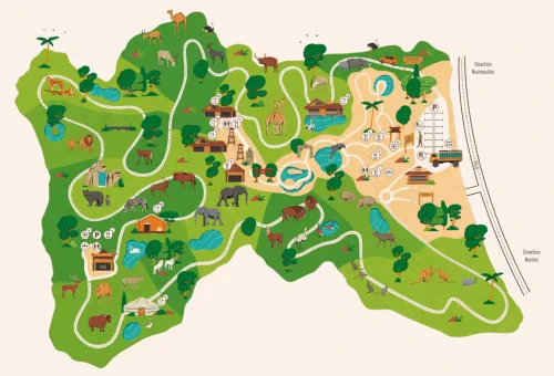plan zoo Planète Sauvage