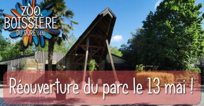 réouverture zoo boissière du doré mai 2020