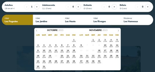 tarifs séjours hotels Beauval 2023